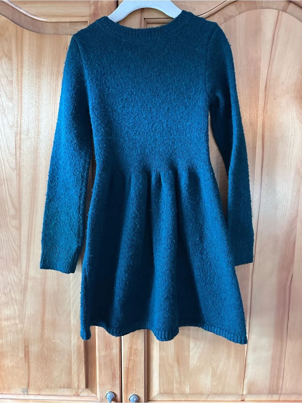The Children's Place green Knit Dress with Pearl Details